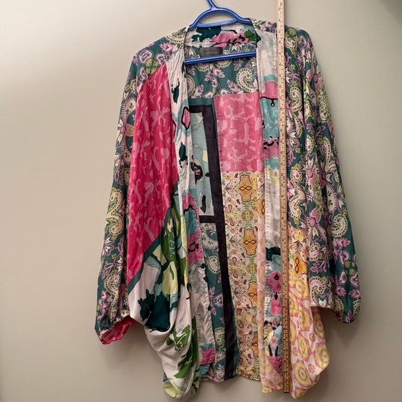 Anthropologie Multicolor Paisley Kimono - Picture 12 of 12